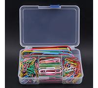 Xiuganpo Papeterie de Bureau : 250 Pièces/boîte Trombones de Couleurs Mélangées pour Organiser des Fichiers et des Projets de Bricolage