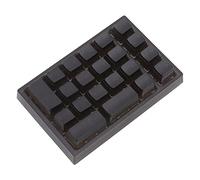 Xiuganpo Pavé Numérique Mécanique rétroéclairé RVB à 21 Touches pour Ordinateur Portable, Clavier Numérique Ergonomique à Réponse Rapide pour les Opérations Bancaires, ABSChamp D'application : (BLACK)