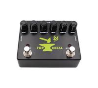 Xiuganpo Pédale de Guitare Heavy Metal Boost, Effets Métalliques Supérieurs, Stompbox, égaliseur à Trois Bandes, Mise au Point Moyenne, Guitaristes électriques, Noir, 1 Pièce