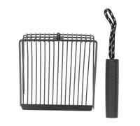 Xiuganpo Pelle à Litière en Métal pour Chat, Conception Robuste, Filtration Efficace pour Le Nettoyage du Bac à Litière, Adaptée aux Chats et aux Chiens (Black)