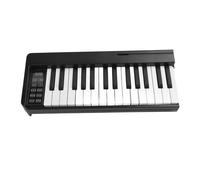 Xiuganpo Piano électronique Pliable à 61 Touches avec Tons Clairs pour Débutant, Clavier de Piano Numérique Pliable Portable pour la Pratique à Domicile, Matériau ABS, Rechargeable (BLACK)