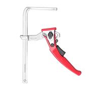 Xiuganpo Pince de Table à Cliquet, Barre D'alliage en Aluminium Réglable Fixage de Fixation de Rail de Pince F pour le Travail du Bois, pour la Table MFT, Ouverture de 16 Cm