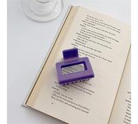 Xiuganpo Pinces à Cheveux Moyennes à Prise Unique, Pas Faciles à Casser, Parfaites pour des Looks élégants et Paresseux, Idéales pour Tout Type de Cheveux, 1 Paquet (Pince carrée violet foncé)