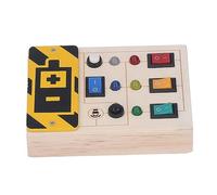 Xiuganpo Planche Sensorielle Lumineuse LED, Jouet de Puzzle Interactif éducatif pour Les Tout-Petits, Jouet avec Interrupteur de Lumière en Bois Silencieux pour Voyage