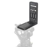 Xiuganpo Plaque à Dégagement Rapide de Type L, 40 Interfaces D'extension avec Trous de Vis 1/4 et 3/8, Plaque à Fromage en Alliage D'aluminium pour Stabilisateur de Trépied DSLR