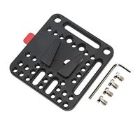 Xiuganpo Plaque de Batterie à Verrouillage en V, Plaque à Dégagement Rapide en Alliage D'aluminium pour Alimentation D'appareil Photo, Compatible avec Toutes Les Batteries à Port V, Adaptée à