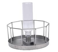 Xiuganpo Plat d'eau pour Reptiles, Distributeur d'eau Automatique pour Reptiles en Acier Inoxydable, Plat 'Alimentation pour Tortues avec Bouteille Amovible pour Tortues, Lézards et Autres (Petit)