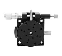 Xiuganpo Plate-forme de Finition Micrométrique Manuelle, Platine Micrométrique Linéaire de 40 Mm pour un Réglage Fin du Déplacement et des équipements de Test