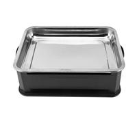 Xiuganpo Poêle à Alcool au Charbon de Poisson, Poêle à Gril Chauffée Uniformément pour la Cuisson de Gros Poissons, pour un Usage Domestique Commercial (Fermé Noir)