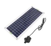 Xiuganpo Pompe à Eau Solaire, Panneau en Polysilicium 30 W, Débit de 800 L/h, Pompe de Fontaine Solaire de Levage de 5 M, Fontaine de Bassin avec Construction en Silicone ABS pour Bains d'oiseaux,