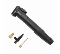 Xiuganpo Pompe à Vélo Compacte Gonfleur de Pneu de Vélo à Main Portable avec 3 Buses, Mini Pompe à Air pour Jouets Gonflables Lits Pneumatiques Balles de Sport Pneus de