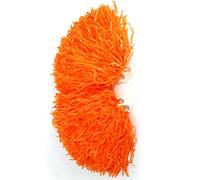 Xiuganpo Pompons de Pom-Pom Girl Durables et élastiques pour Les Jeunes Cheer Squad Stadium Party Match 2 Pièces Rouge Bleu pour Les Enfants (Orange)