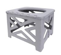 Xiuganpo Pot Portable pour les Voyages des Tout-petits, Toilettes de Camping de Petite Taille Pliable, Siège de Toilette Compact pour Enfants Garçons Filles, Toilettes Mobiles dans la (GREY)