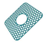 Xiuganpo Protecteur D'évier en Silicone, Tapis Résistant à la Chaleur pour évier à Vidange Centrale, Ferme, Acier Inoxydable (GREEN)