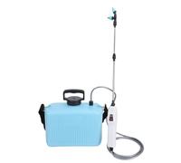 Xiuganpo Pulvérisateur électrique Rechargeable de Jardin alimenté par Batterie de 10 L avec 2 Vitesses Réglables, 3 Buses, Baguette Télescopique et Bandoulière pour Pelouse, Cour,