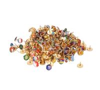 Xiuganpo Punaises Décoratives en Acier Inoxydable pour Drapeau National, 200 Pièces, Punaises à Motif Clair pour la Décoration de Bureau, épingles en Liège