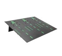 Xiuganpo Rampe de Saut de Voiture RC, 14,5 X 18,0 Pouces, Ensemble de Jeu de Cascade en ABS Haute Résistance pour Voiture Télécommandée 1/12 1/14 1/16 1/18 1/24, Rangement Facile (Black)