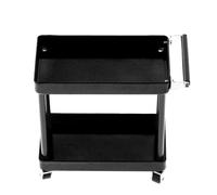 Xiuganpo RC Tools Trolley, High Simulation Mobile Workshop RC Tools Cart, Storage Rack pour 1/8 1/10 /12/16 Échelle Car Modèle Accessoires de Voiture (BLACK)