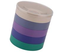 Xiuganpo Regardez la Boîte à Vis en Plastique Premium 5 Couches Durabilité Organisez de Petits Morceaux Résistants aux Pièces à la Billetterie pour Le Travail de l'école à Domicile (Rond)