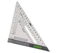 Xiuganpo Règle Carrée Détachable pour le Travail du Bois, en Alliage D'aluminium avec Niveau (SILVER)