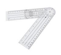 Xiuganpo Règle D'angle Transparente, Outil de Mesure de Géométrie