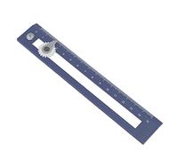Xiuganpo Règle de Boussole pour étudiants, Outil de Dessin de Haute Précision, Boussole et Règle Deux en un, 17x3x0,6 Cm, Facile à Transporter (BLUE)