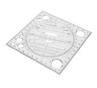Xiuganpo Règle de Dessin Multifonction 12x12CM pour Artistes et Menuisiers, Outil Acrylique de Haute qualité pour une Conception de Motifs Précise