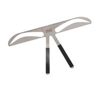 Xiuganpo Règle de Pochoir en Forme de Sourcil avec Conception de Positionnement à Trois Points pour une Mesure Précise de la Longueur, Idéale pour les Types de Visage (Xiuganpob7d49cmuow-03)