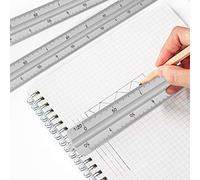 Xiuganpo Règle d'échelle Triangulaire en Aluminium de 30 Cm, Outil de Mesure d'ingénierie Multifonctionnel pour Architectes et Ingénieurs, Règle de Dessin de Précision avec 6 échelles, Légère et