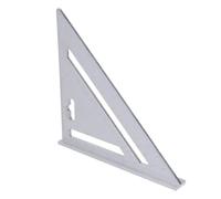 Xiuganpo Règle en Aluminium 7 Pouces, Noir Mat, équerre de Menuiserie | Table de chevrons gravée, pour le marquage, la mise en page, le dessin, le guide de scie, les projets d\'encadrement