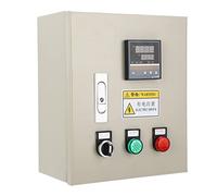Xiuganpo Régulateur de Température PID, Boîtier de Commande de Thermostat Numérique de Haute Précision pour Four IR, Machine de Durcissement en Acier Inoxydable, 15KW 380VAC 3 Phases pour Petit