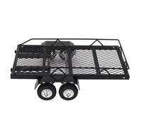 Xiuganpo Remorque RC Iron à L'échelle 1/24 pour SCX24 FCX24, Construction Robuste, Pneus Antidérapants et Résistants à l'usure, Parfaite pour Remorquer des Modèles RC sur des Terrains Accidentés