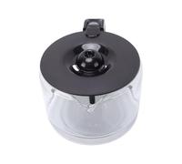 Xiuganpo Remplacement de Cafetière, 10 Tasses 1,5 L Carafe en Verre borosilicaté Antidéflagrant Lavable au Lave-vaisselle avec Poignée Noire pour Cafetières