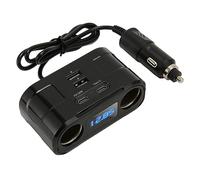 Xiuganpo Répartiteur de Chargeur de Voiture, Intégration de Puce Intelligente, Affichage de la Tension en Temps Réel pour Téléphones, Tablettes, Voitures, Conception Professionnelle