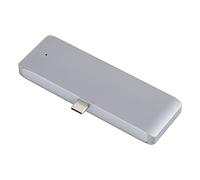 Xiuganpo Répartiteur D'interface Multimédia 4K à Charge Rapide Hub USB C pour OS X Pro, Extenseur de Port USB en Alliage D'aluminium pour Tablette OS X Pro 2018