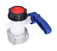 Xiuganpo Robinet à Vanne Papillon, Adaptateur d'eau de Réservoir IBC DN50 de 75 Mm, Connecteur à Filetage Grossier, Contrôle de Sortie pour Conteneur pour Baril de Tonnage