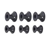 Xiuganpo Rouleau à Cheveux en Silicone, Bigoudi Portable, Outil de Coiffure, Ensemble de 20 Bigoudis en Forme de Champignon Doux, pour Femmes et Filles, Doux pour la Peau, Noir, pour la Maison et