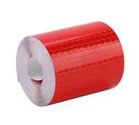 Xiuganpo Rouleau de Ruban Adhésif Réfléchissant de sécurité, 5cm X, Autocollant Idéal pour les Vélos, Camions, Remorques, PVC Bleu, Prévention Efficace des Accidents (rouge)