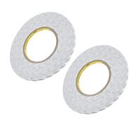 Xiuganpo Ruban Adhésif Double Face pour écran de Téléphone, Adhérence Super Forte, Résistance aux Hautes Températures, 2 Pièces/ensemble pour L'entretien du Téléphone Portable, Tissu Non tissé Blanc