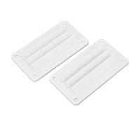 Xiuganpo RV Air Fit pour Couvercle D'aération Grille à Persiennes Légère pour la Ventilation du Bureau, 2 Pièces Air Fit pour évent pour Bateau de Yacht RV, Matériau ABS Durable (WHITE)