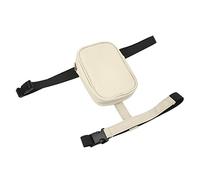 Xiuganpo Sac de Jambe en Cuir PU pour Femmes, Harnais de Cuisse, Sac à Main Durable de Grande capacité pour Le Camping en Plein Air, la Course à Pied (Beige)