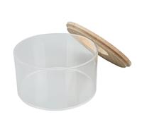 Xiuganpo Salle de Bain de Sable pour Hamster, Boîte de Bain de Sable Ronde en Acrylique Spacieuse et Sûre pour Petits Animaux de Compagnie 1 unité (Petite)
