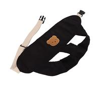 Xiuganpo Sangle de Chaise Douce pour bébé avec Verrou de sécurité, Longueur Réglable, Convient aux Chaises Hautes, Matériau en Polyester de 21.3 Pouces (BLACK)