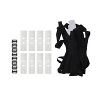 Xiuganpo Sangle d'enrouleur de Couverture de Piscine, Bobine de Couverture Solaire -Vent à Longueur Réglable, Fixation de Rouleau de Piscine avec 8 Boucles, 8 Plaques de Cordon, Sangles pour