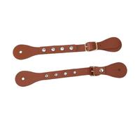 Xiuganpo Sangles de Bottes d'éperons Réglables en Cuir Synthétique, Ensemble de Sangles d'éperons Vintage, Bottes équestres à Ajustement sécurisé pour l'équitation (Brown)