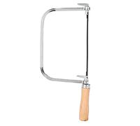 Xiuganpo Scie Coupe-Pain Scie à Main en Forme de U avec 5 Cordes Rotatives pour Une Utilisation Confortable Outil de Bijouterie pour Professionnels et Amateurs Manche en Bois en Acier Inoxydable