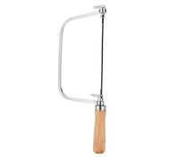 Xiuganpo Scie Coupe-Pain Scie à Main en Forme de U avec 5 Cordes Rotatives pour Une Utilisation Confortable Outil de Bijouterie pour Professionnels et Amateurs Manche en Bois en Acier Inoxydable