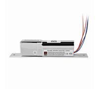 Xiuganpo Serrure à Mortaise Magnétique électrique avec Panneau en Aluminium brossé pour Portes - Serrure de Commande pour Pêne électrique avec Signal Magnétique, Adaptée pour la sécurité de la