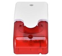 Xiuganpo Sirène de sécurité électrique, Klaxon Lumineux Clignotant à Volume Réglable pour Maison et Jardin ABS