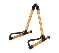 Xiuganpo Stand de Guitare en Alliage en Aluminium, Support de Guitare Pliable à Chargement Haute Stable, Support de ukulélé de Sol, Conception de au Sol pour Violon ukulélé (GOLD)